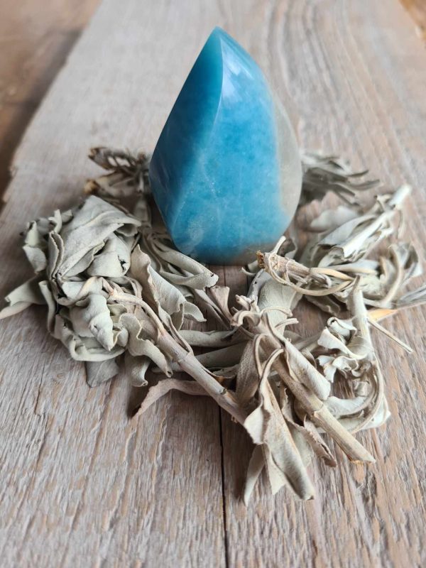 Blauwe Paraiba kwarts vlam