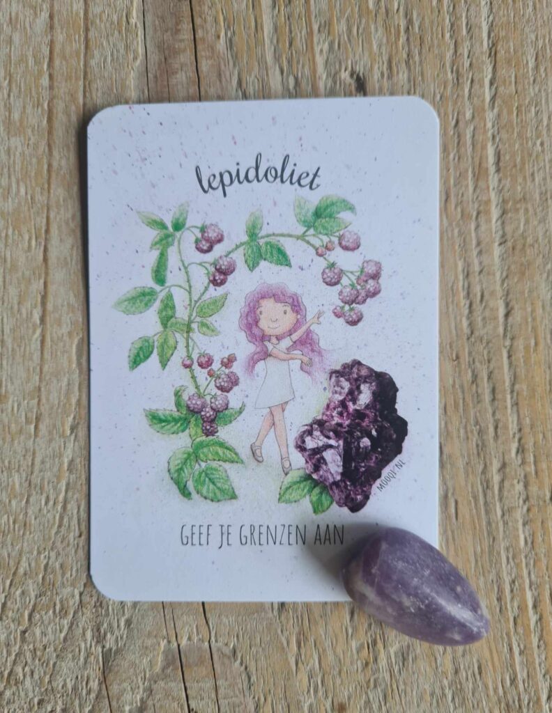Knuffelsteen pakketje Lepidoliet
