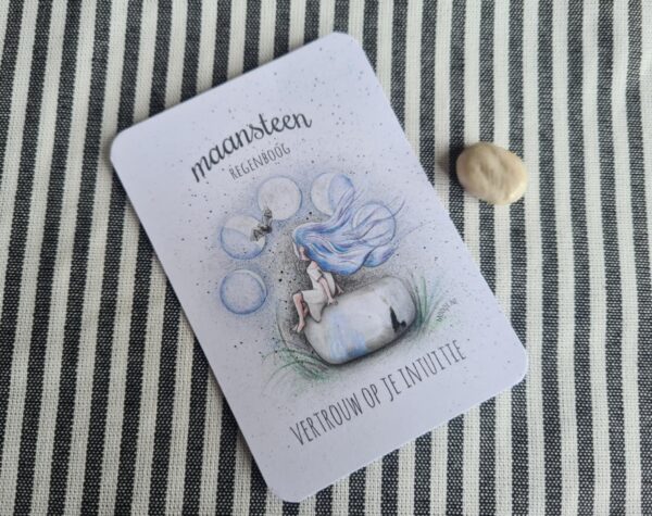 Knuffelsteen pakketje Maansteen