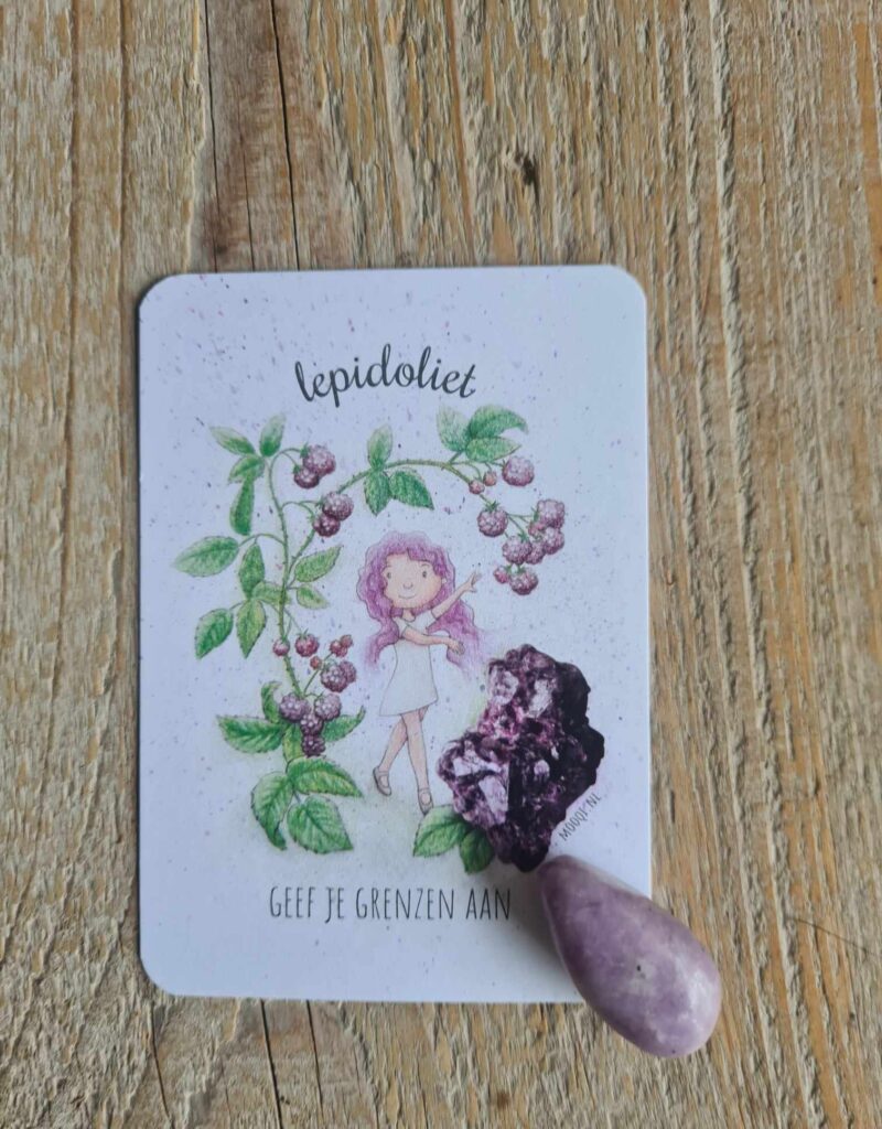 Knuffelsteen pakketje Lepidoliet