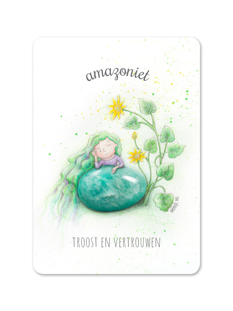 Mini kaart A7 bloemetje tussen de bloemen