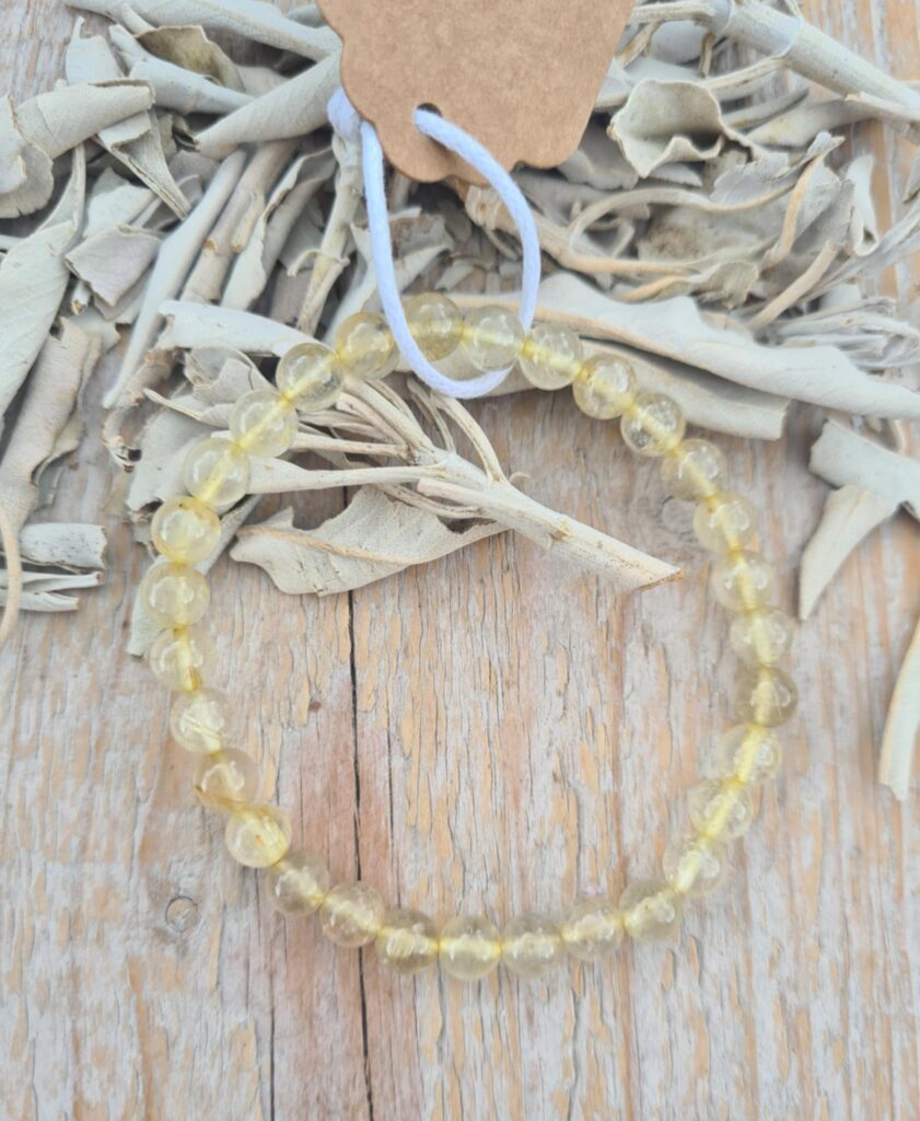Rutielkwarts armband 6 mm