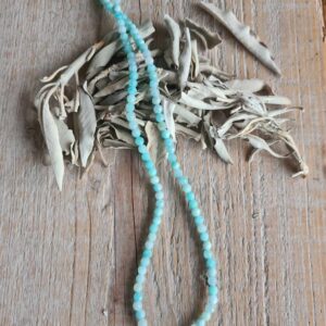 Amazoniet ketting facet geslepen 4 mm - 45 cm