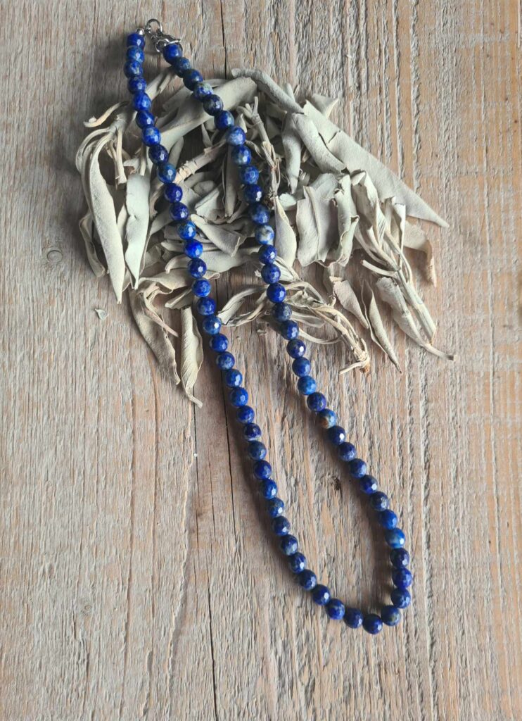 Lapis Lazuli ketting 6 mm - 45 cm