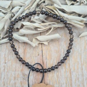 Rookkwarts armband 4 mm