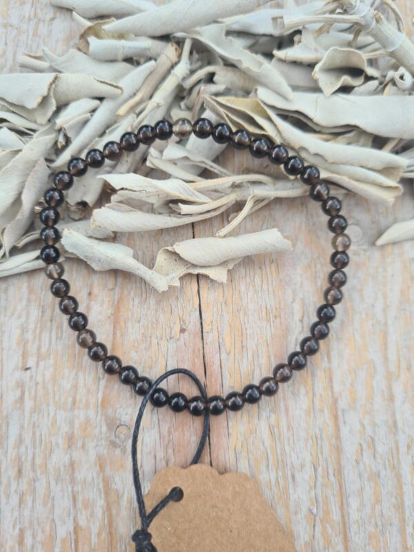 Rookkwarts armband 4 mm