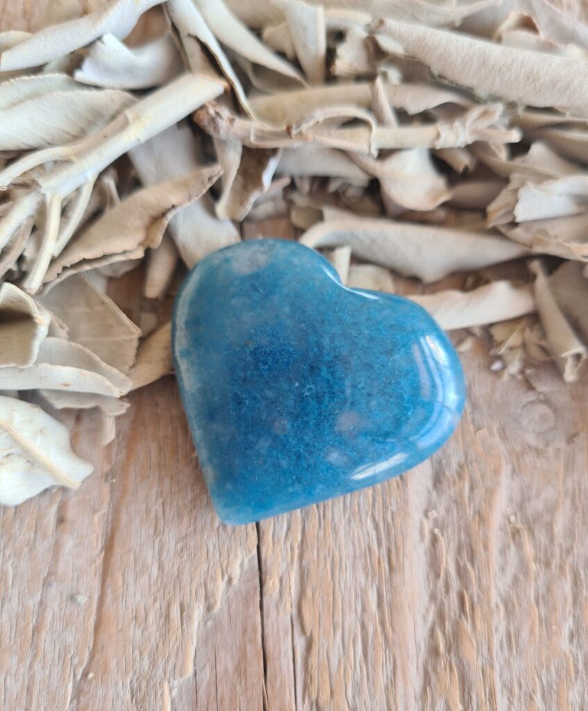 Blauwe Paraiba kwarts hartje