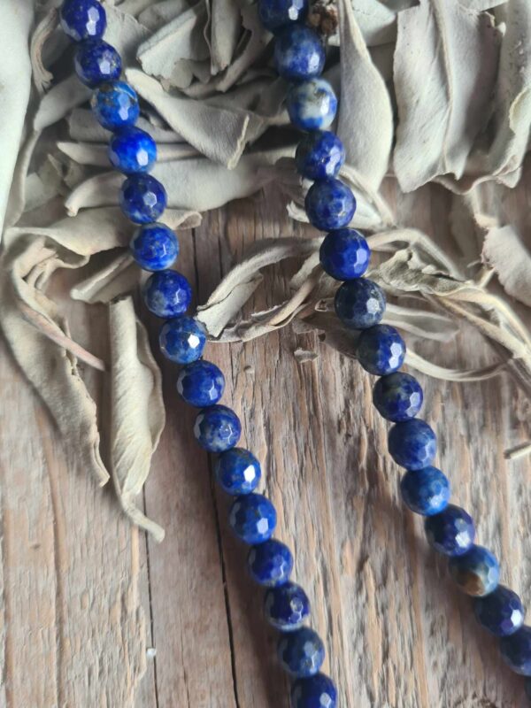 Lapis Lazuli ketting  6 mm - 45 cm - Afbeelding 2