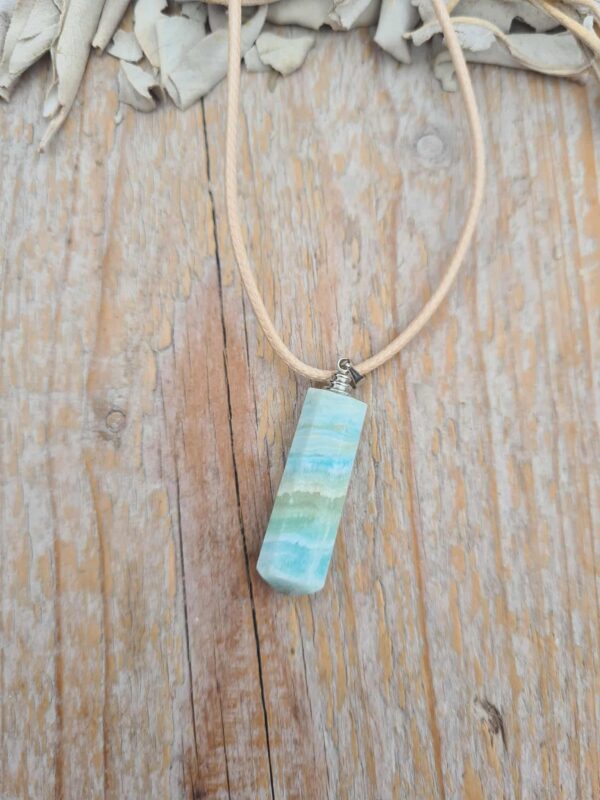 Caribbean Blue Aragoniet hangertjes - Afbeelding 2
