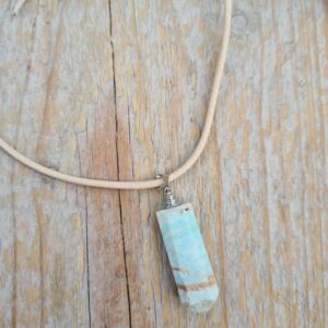 Caribbean Blue Aragoniet hangertjes