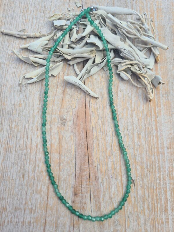 Groene Aventurijn 3 mm 45 cm facet geslepen