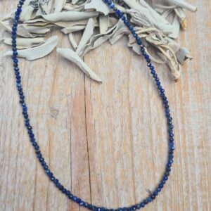 Lapis Lazuli 3 mm 45 cm facet geslepen