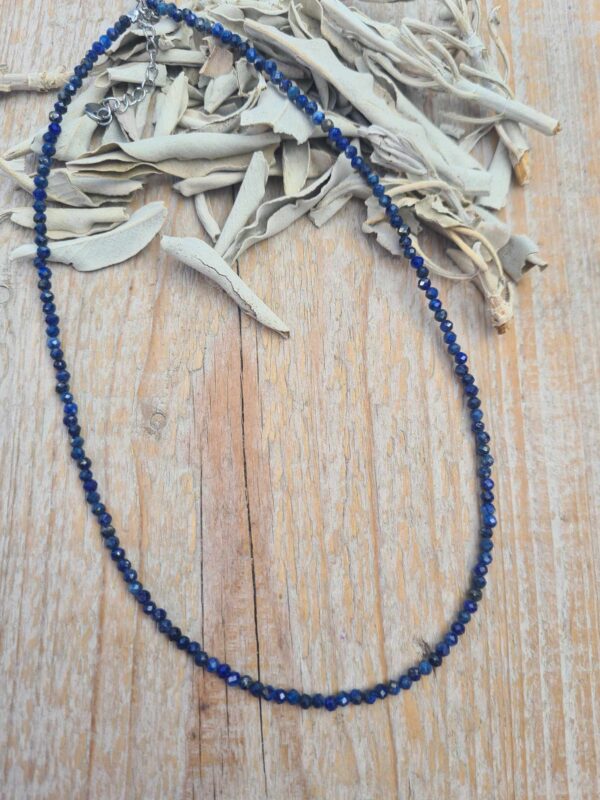 Lapis Lazuli 3 mm 45 cm facet geslepen