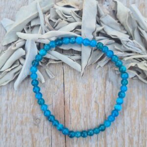 Blauwe Apatiet 4 mm kraal