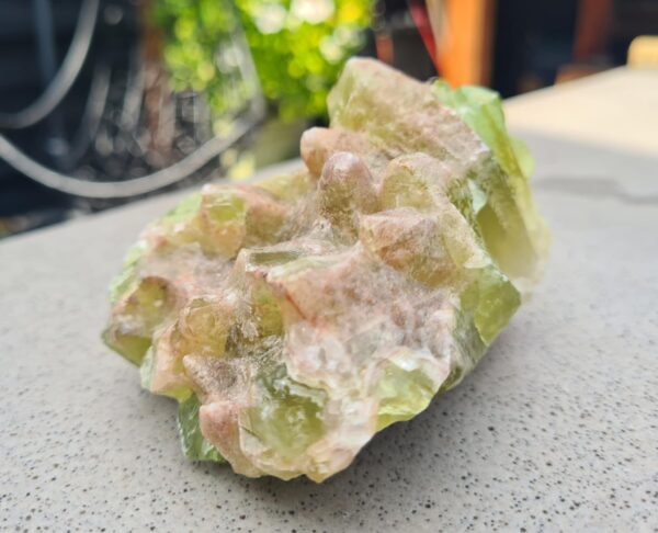 Groene Calciet ruw 481 gram uit Mexico - Afbeelding 2