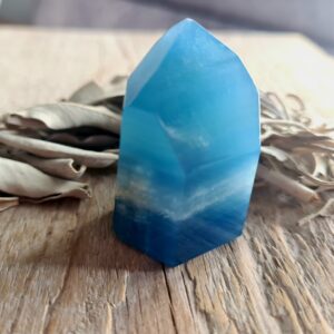 Lemurian Aquatine Calciet punt