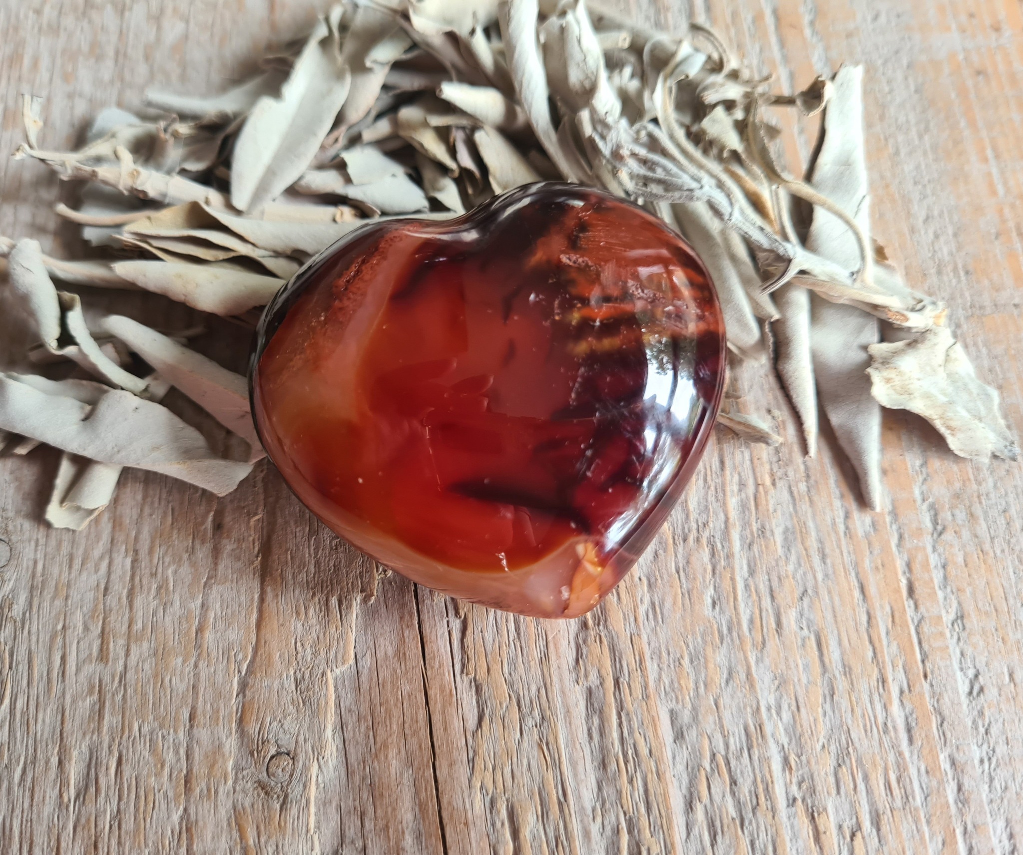 Carneool hart - Afbeelding 2