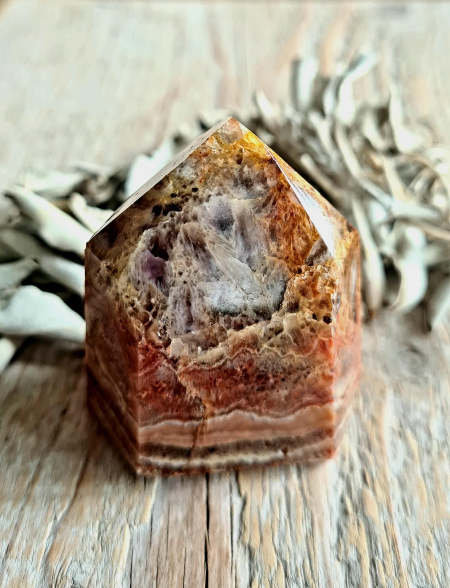 Roze Amehtist Chalcedoon