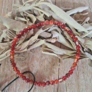 Carneool armband 4 mm