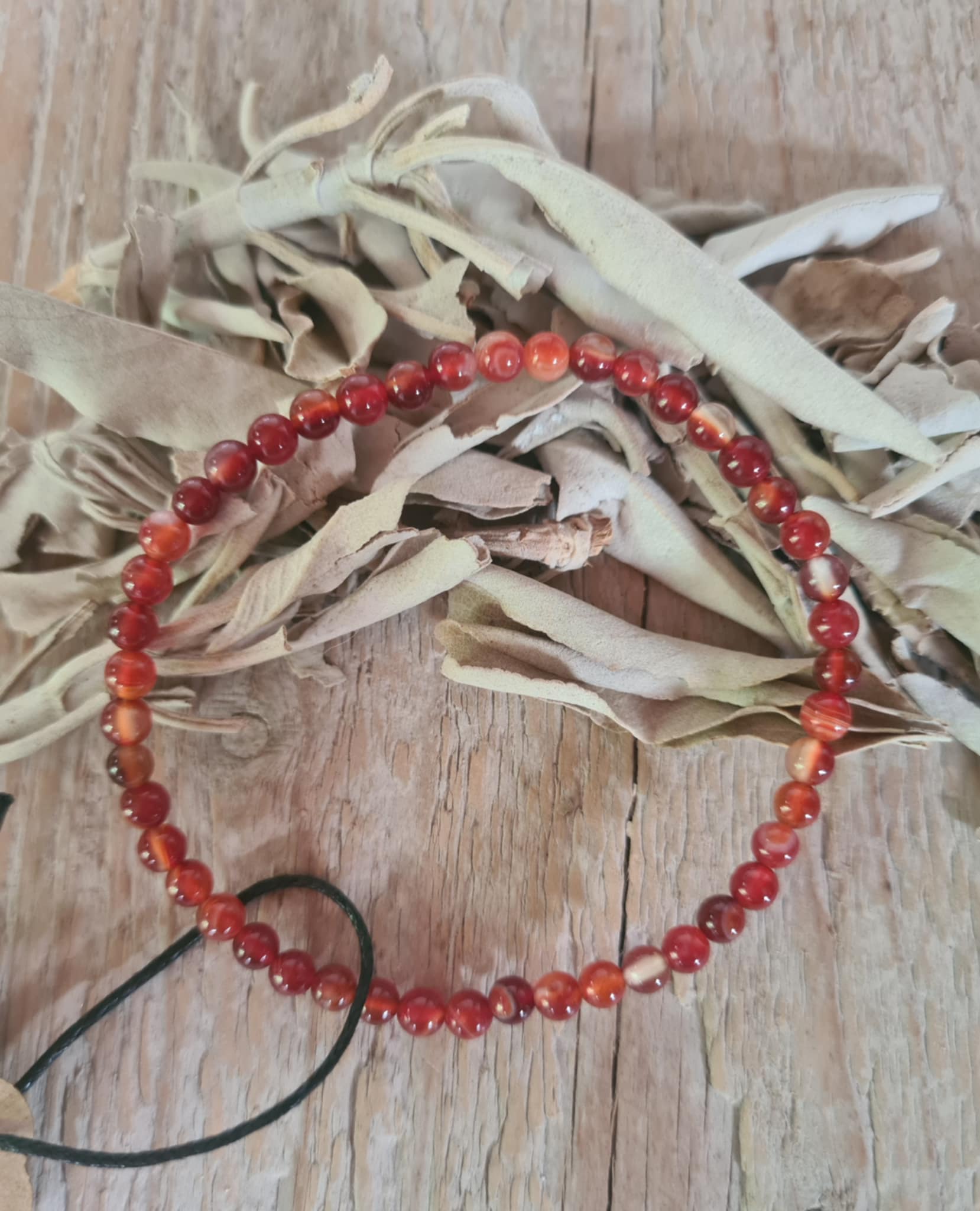 Carneool armband 4 mm