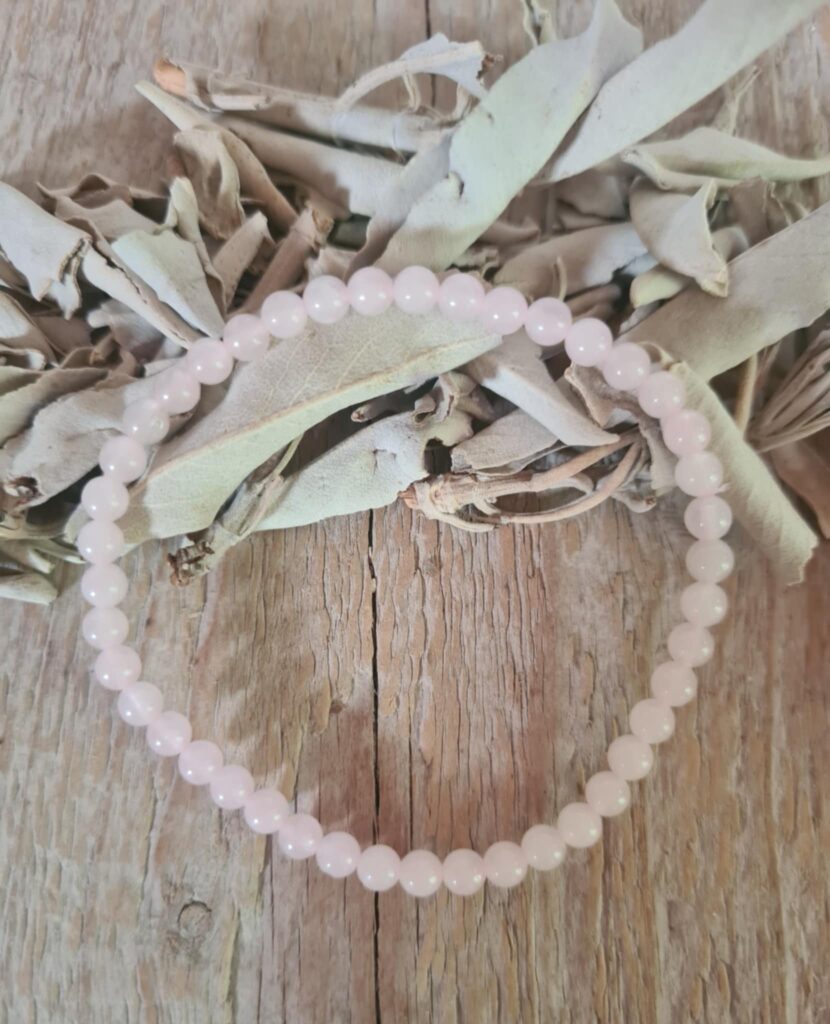 armband Rozenkwart 4 mm
