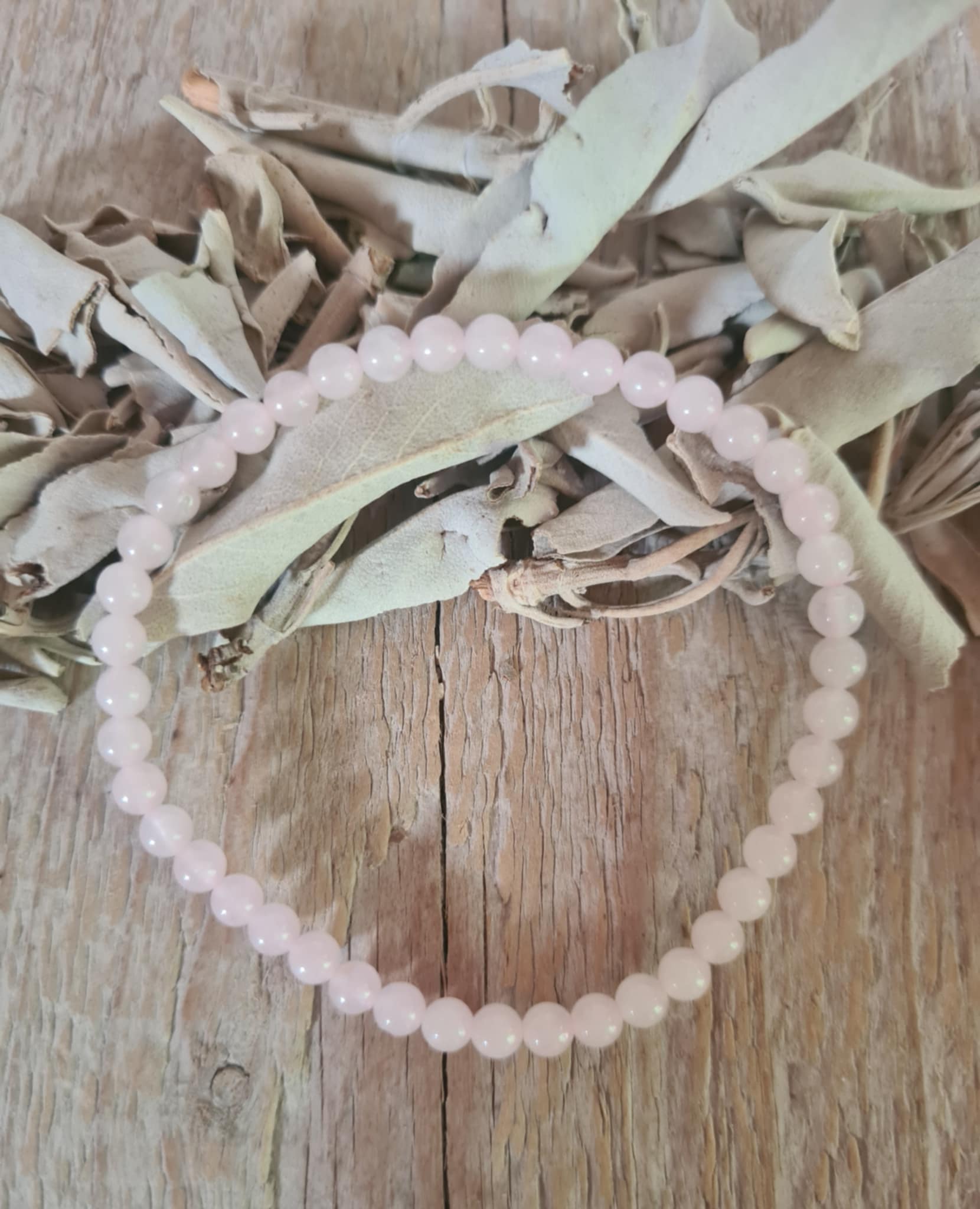 armband Rozenkwart 4 mm