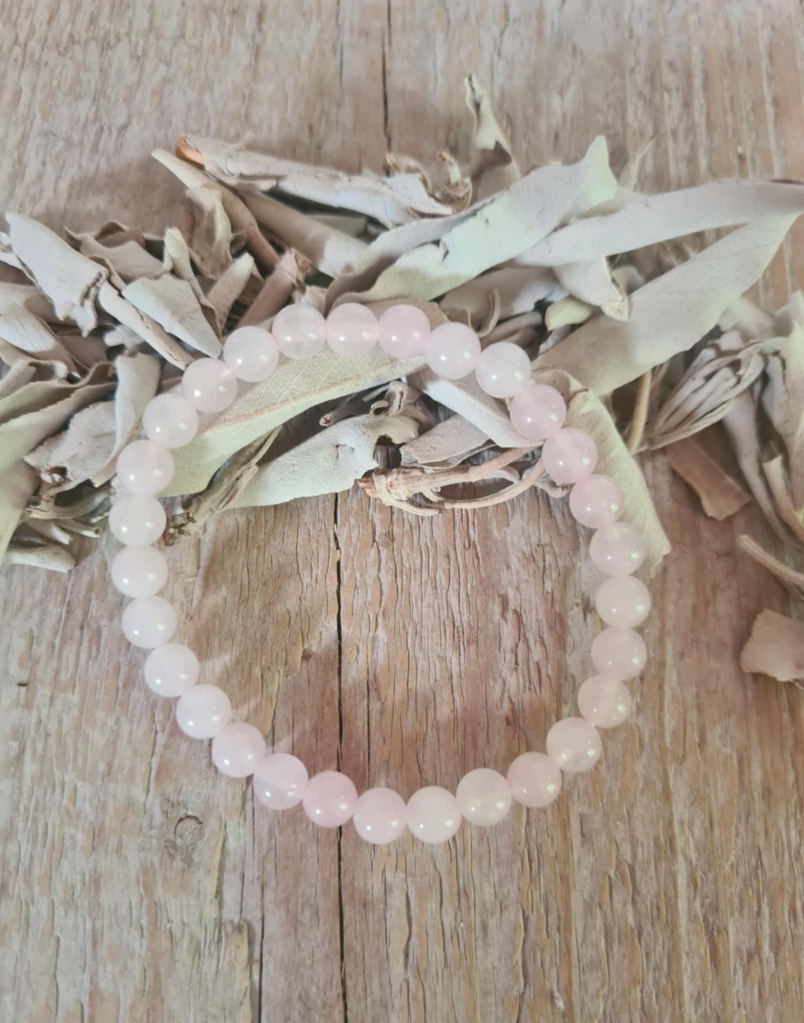 armband Rozenkwart 6 mm