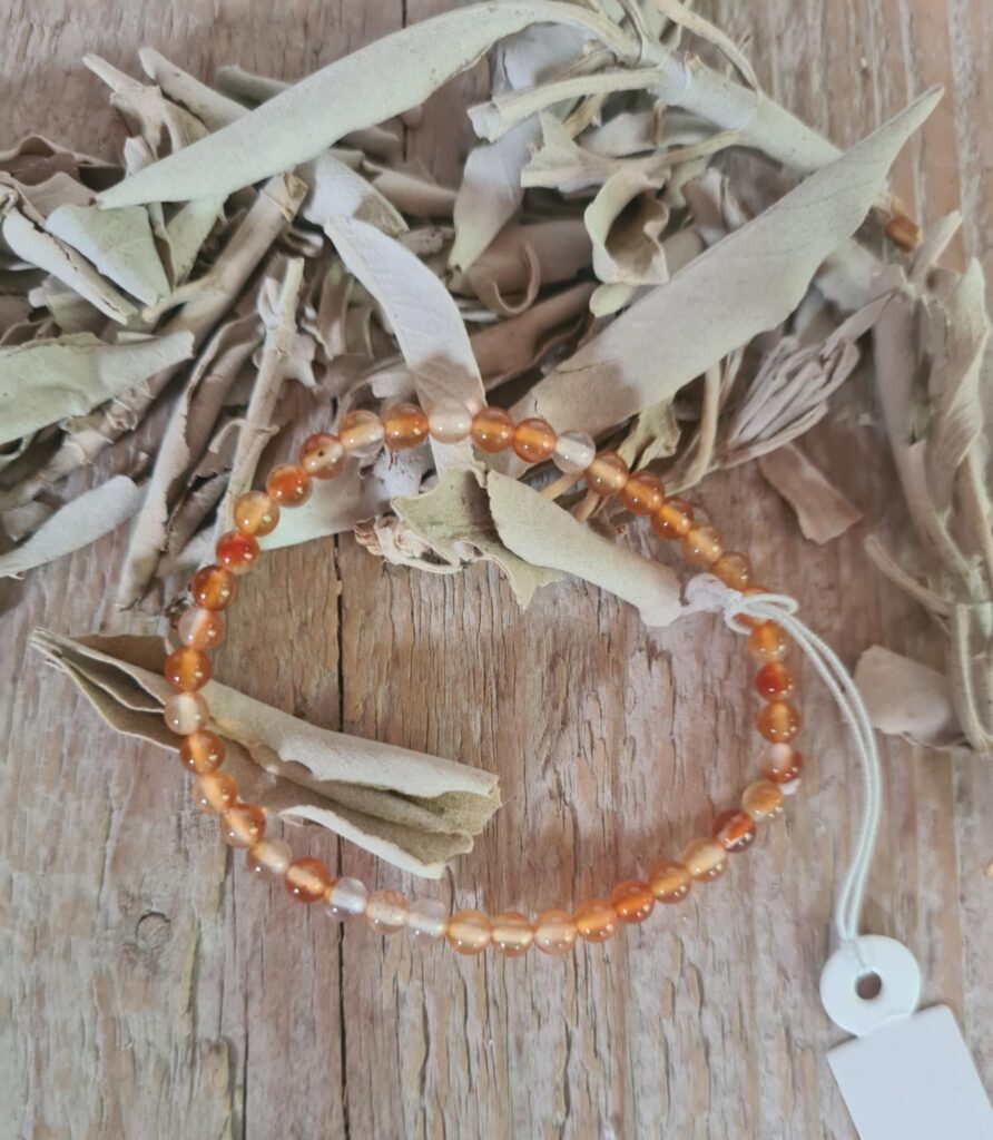 armband Oranje Agaat 4 mm