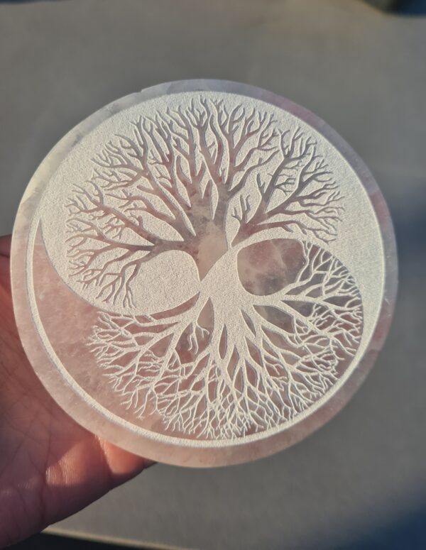 Seleniet oplaadschijf tree of life 12 cm - Afbeelding 2
