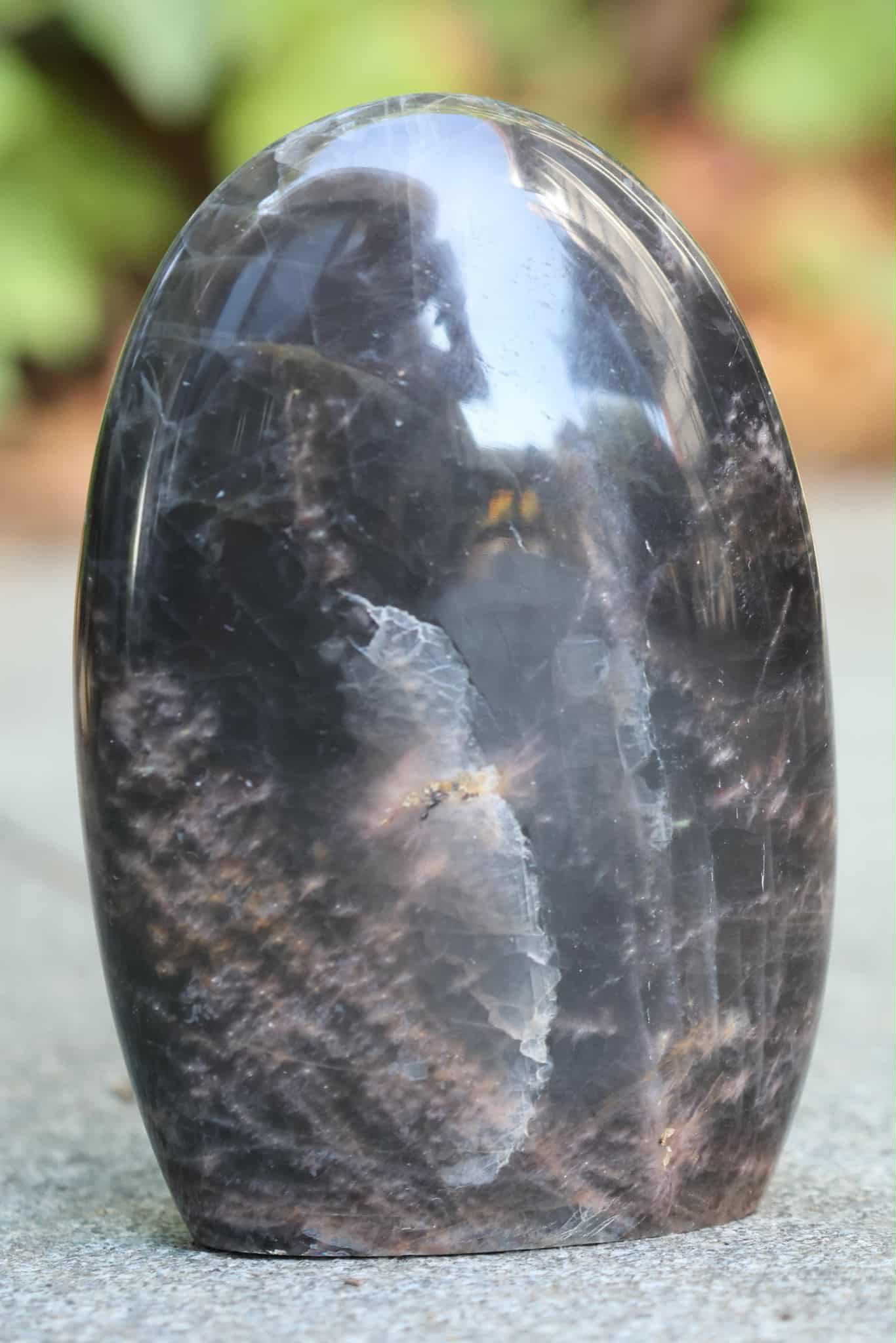 Zwarte Maansteen sculptuur - Afbeelding 2