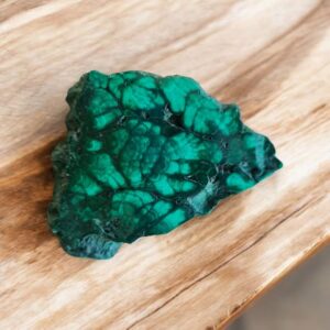 Malachiet plakje ca 5 cm breed