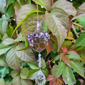 Suncatcher levensboom Amethist