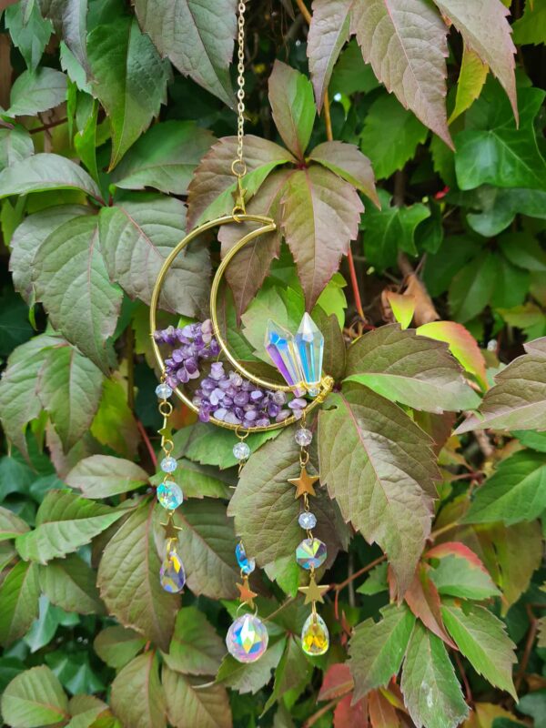 Suncatcher maan Amethist