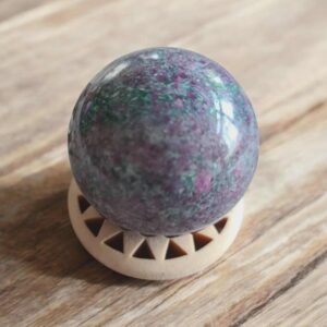 Robijn in Fuchsiet bol