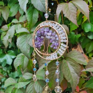 Suncatcher levensboom Amethist