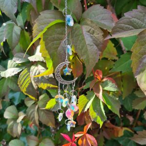 Suncatcher maan zilverkleurig