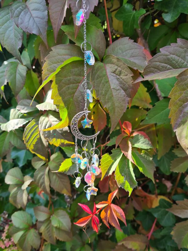 Suncatcher maan zilverkleurig