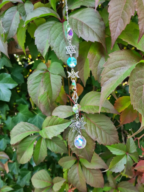 Suncatcher zilver met zonnetje