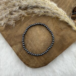 Hematiet armband 4 mm