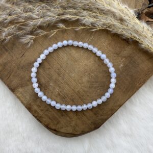 Blue Lace Agaat armband 4 mm