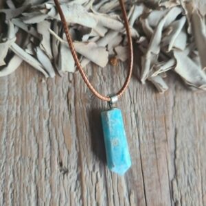 Blue caribbean aragoniet hanger