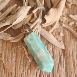 Blue caribbean aragoniet hanger