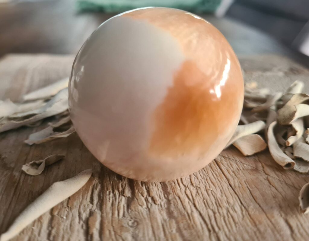 Scoleciet met stilbiet bol