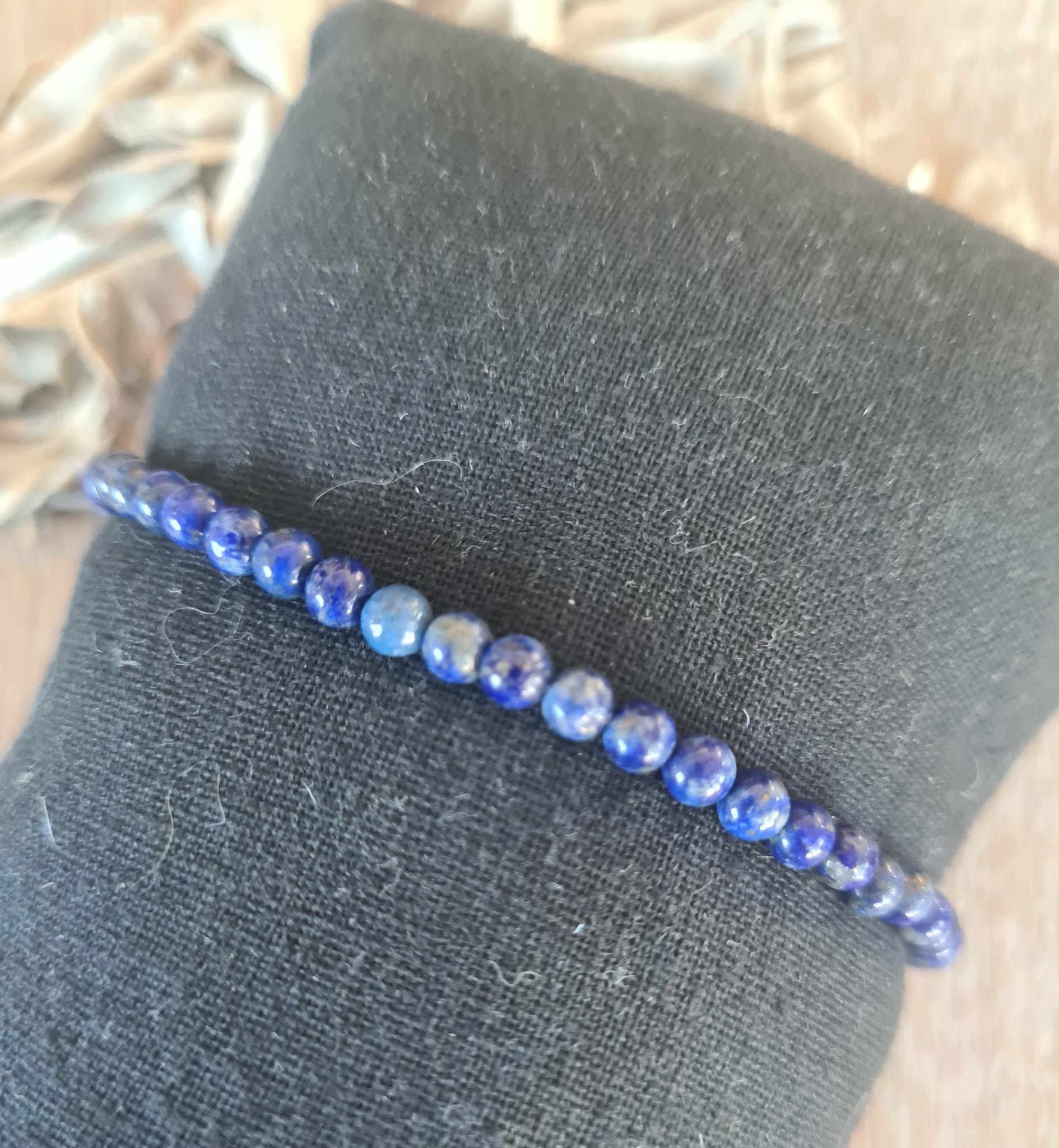 Lapis lazuli armband 4 mm