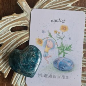 Mooqi edelsteen pakketje blauwe apatiet