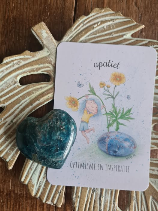 Mooqi edelsteen pakketje blauwe apatiet