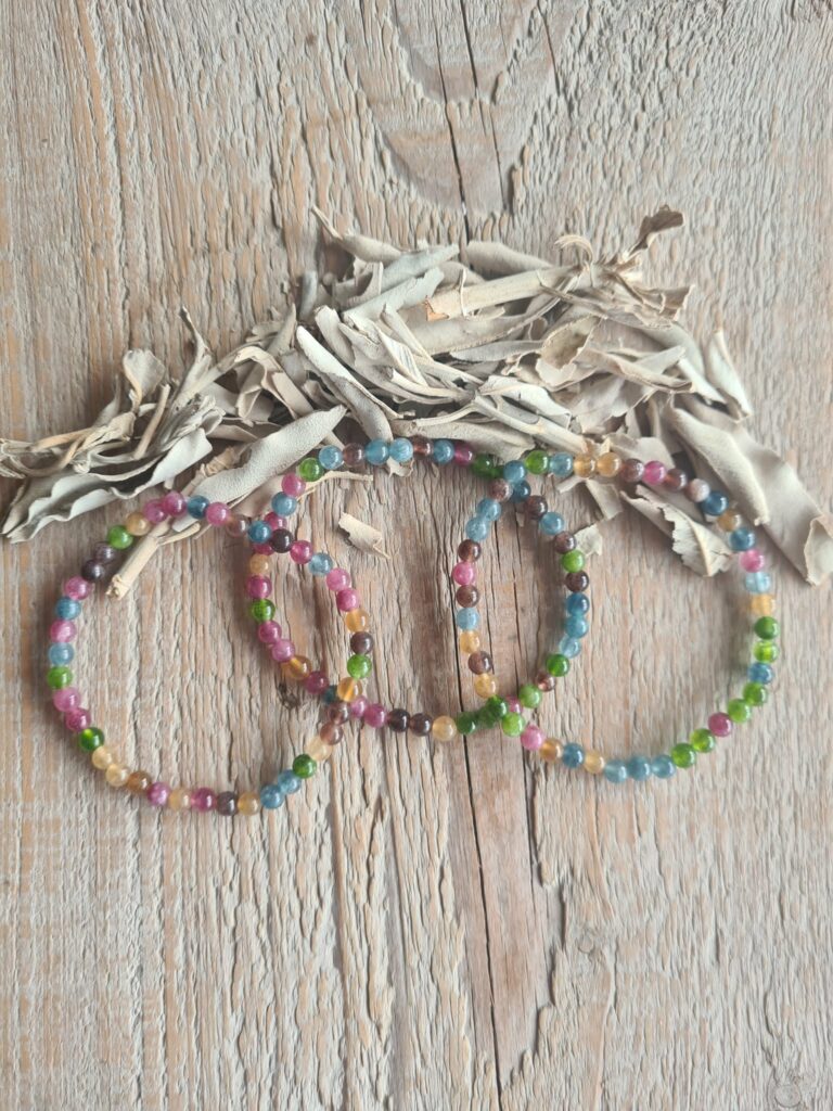 Meerkleurig Toermalijn armband