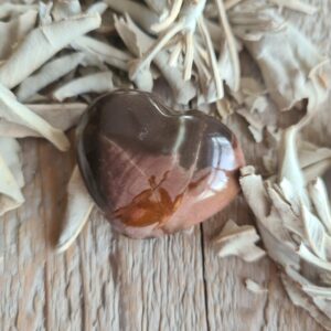 Polychroom jaspis hartje