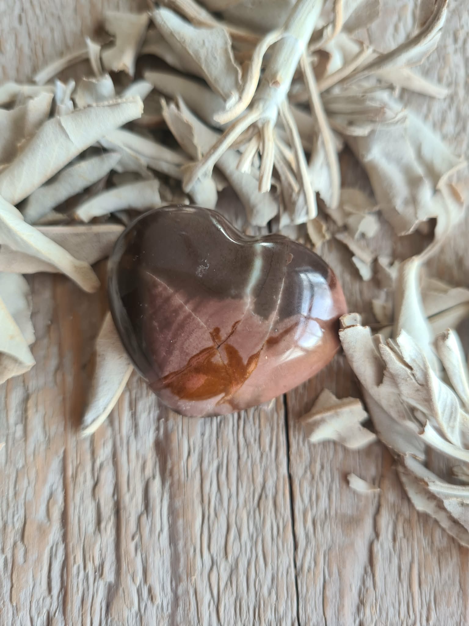 Polychroom jaspis hartje