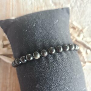 Zwarte obsidiaan 6 mm